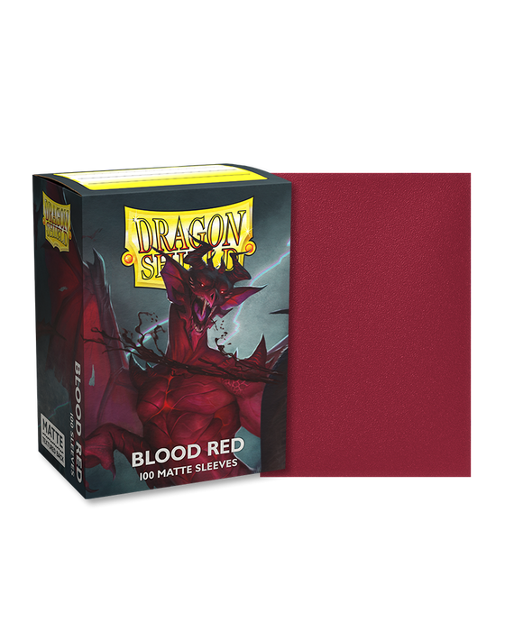 Dragon Shield: Matte Sleeves (100) Blood Red