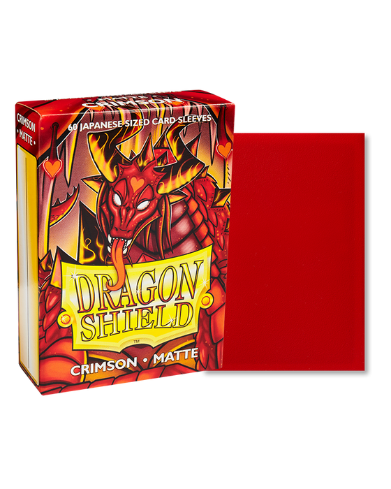 Dragon Shield: Matte Sleeves (60) Crimson