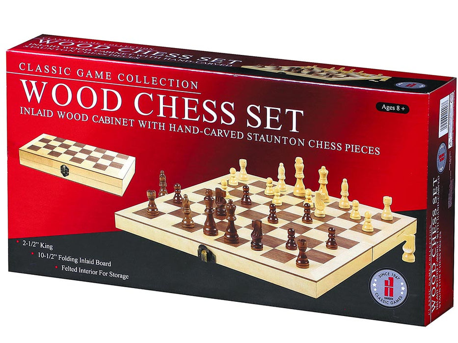 Classic Game Collection: Wood Chess Set 10.5"