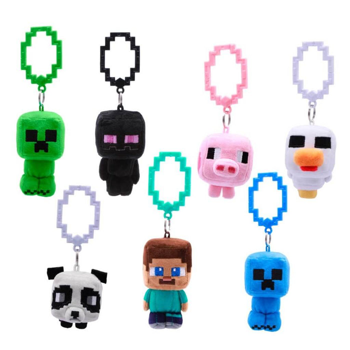 MINECRAFT 3.5" Plush Backpack Hangers Assortment Series 2