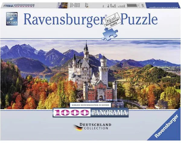 Ravensburger: Panoramic Neuschwastein Castle 1000pc