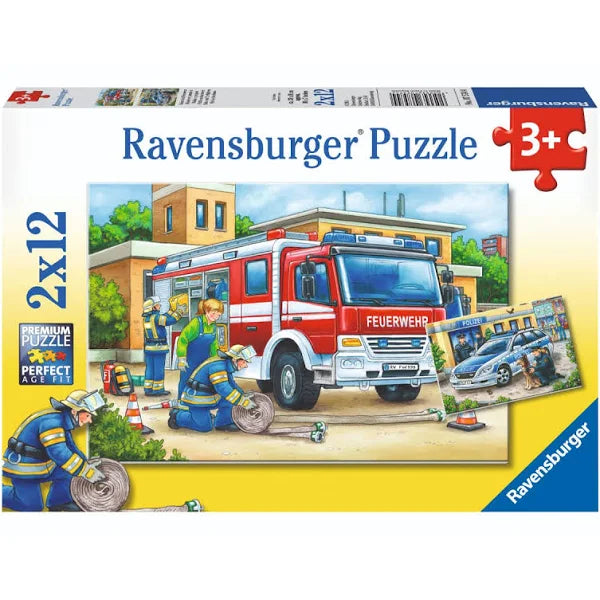 Ravensburger: Police and Fire Fighters 2x12pc