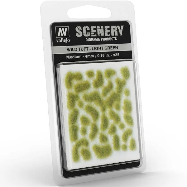 Vallejo: Scenery Tufts Wild Tuft Light Green 4mm