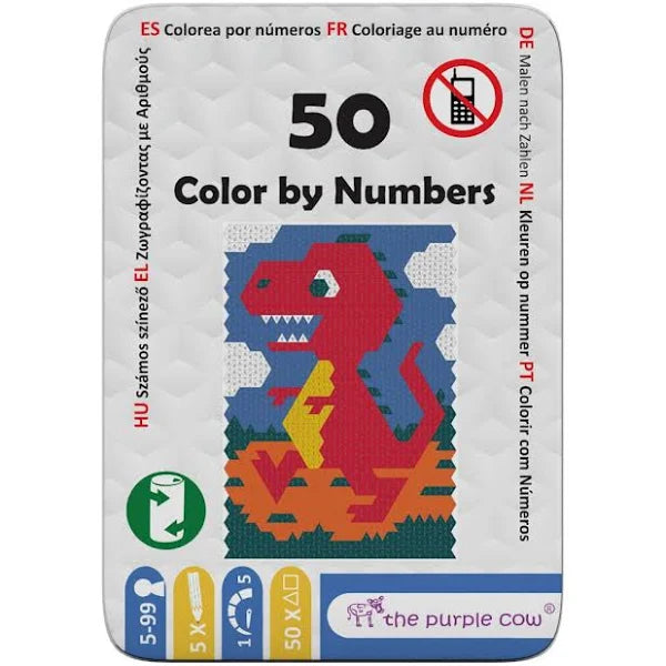 Purple Cow: 50 Color by Numbers