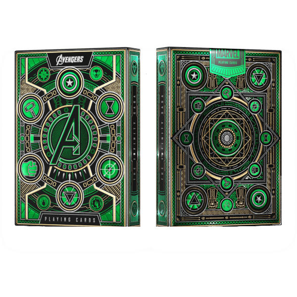 Theory 11 - Avengers Green Playing Cards